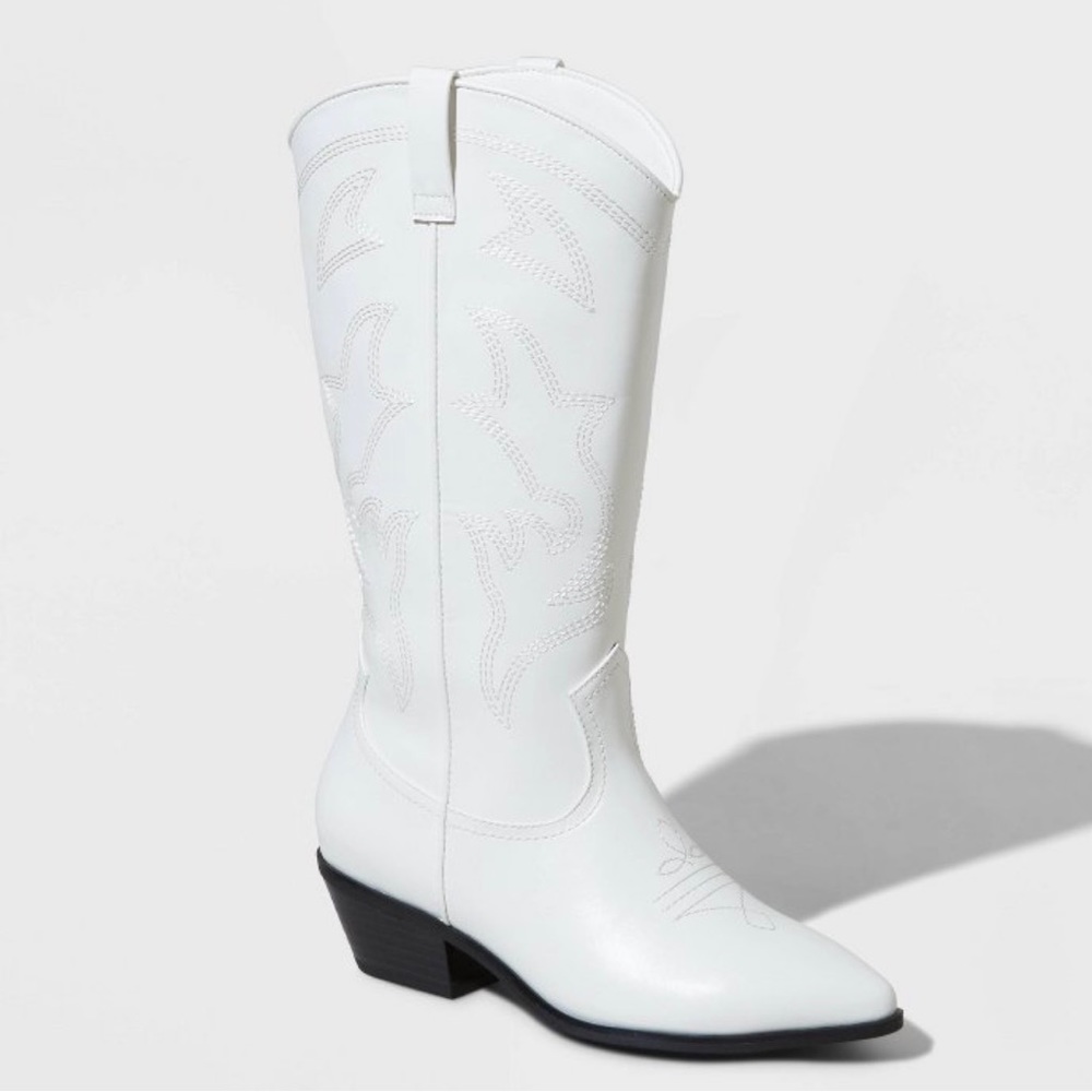 🤠WINTER WHITE WESTERN BOOTS